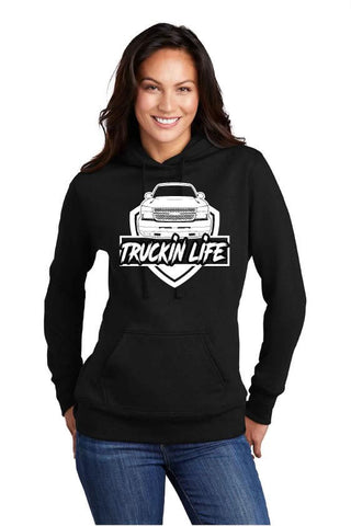 Truckin life womens hoodie