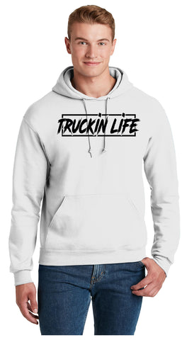 Truckin life hoodie - White